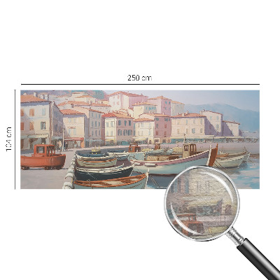 Fotobehang slaapkamer Haven aan zee