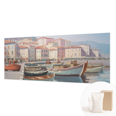 Fotobehang slaapkamer Haven aan zee