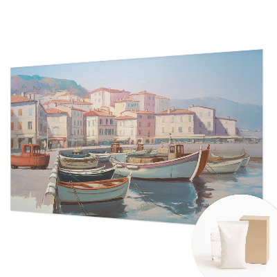 Fotobehang slaapkamer Haven aan zee