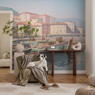 Fotobehang slaapkamer Haven aan zee
