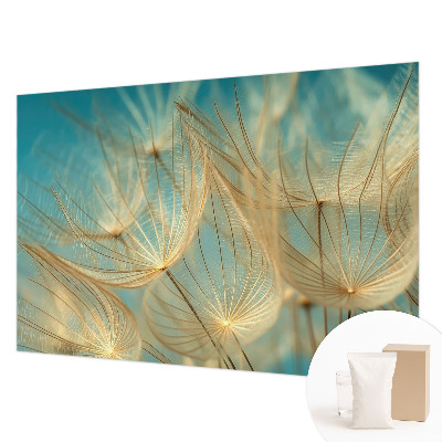 Fotobehang voor slaapkamer Etherische paardenbloemen