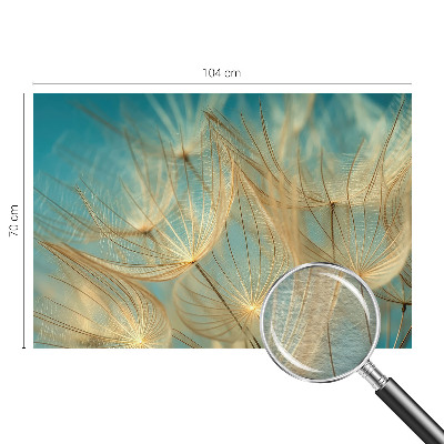Fotobehang voor slaapkamer Etherische paardenbloemen