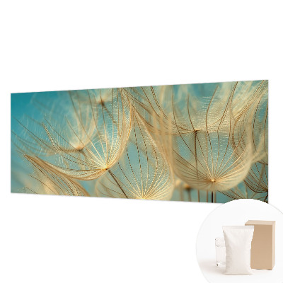 Fotobehang voor slaapkamer Etherische paardenbloemen
