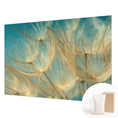 Fotobehang voor slaapkamer Etherische paardenbloemen