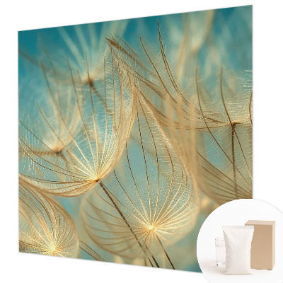 Fotobehang voor slaapkamer Etherische paardenbloemen