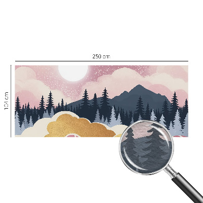 Fotobehang voor de slaapkamer Roze zonsondergang