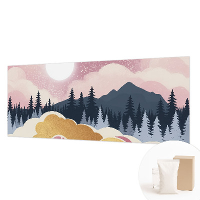 Fotobehang voor de slaapkamer Roze zonsondergang