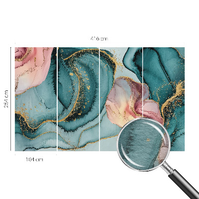 Hoogwaardig fotobehang Artistieke golven