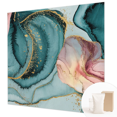 Hoogwaardig fotobehang met artistieke golvende lijnen als patroon
