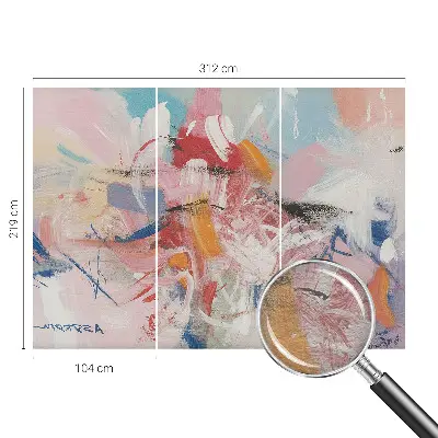 Groot fotobehang met een harmonieuze abstracte afbeelding