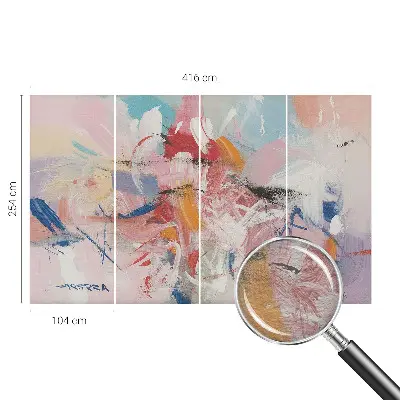 Groot fotobehang met een harmonieuze abstracte afbeelding