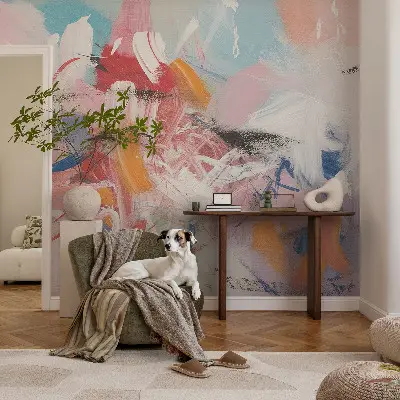 Groot fotobehang met een harmonieuze abstracte afbeelding