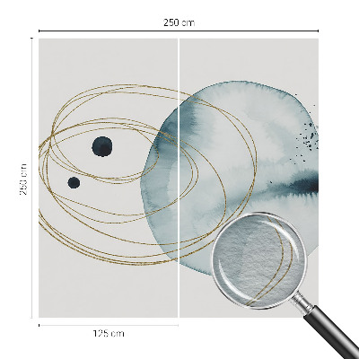 Premium fotobehang met een abstracte verbindingsprint