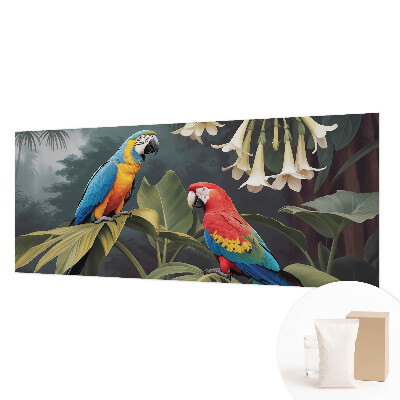 Kwalitatief fotobehang met kleurrijke papegaaien als motief