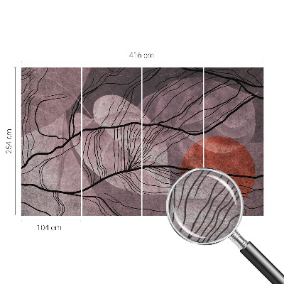 Sfeervol fotobehang Energetische abstractie