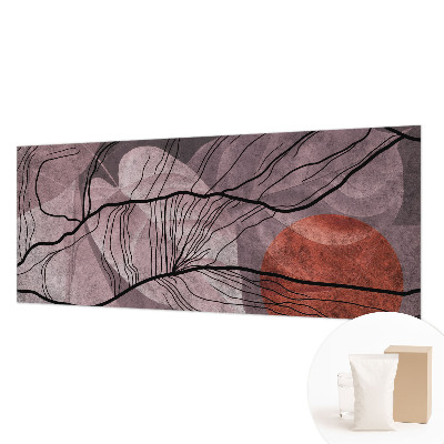 Sfeervol fotobehang met een energetische abstracte print
