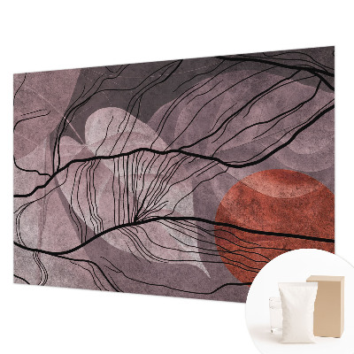 Sfeervol fotobehang met een energetische abstracte print