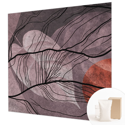 Sfeervol fotobehang met een energetische abstracte print