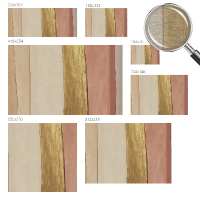 Uniek fotobehang Golvende strepen