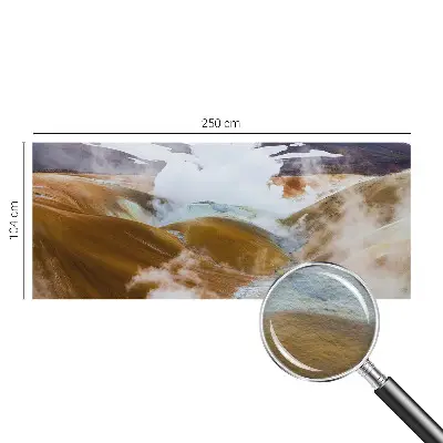 Fotobehang vliesbehang met afbeelding van vulkanische heuvels