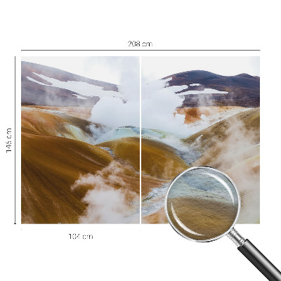 Fotobehang vliesbehang Vulkanische heuvels