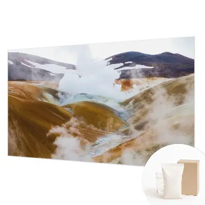 Fotobehang vliesbehang met afbeelding van vulkanische heuvels