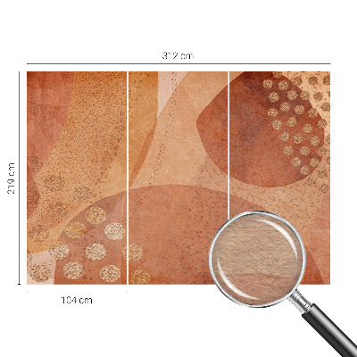 Behang met print met het motief 'Aardse composities'