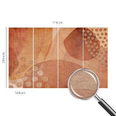 Behang met print met het motief 'Aardse composities'