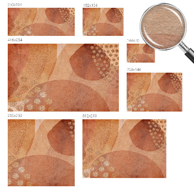 Behang met print met het motief 'Aardse composities'
