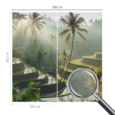 Vliesbehang fotobehang woonkamer Paradijselijke terrassen