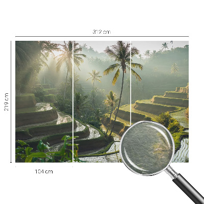 Vliesbehang fotobehang woonkamer Paradijselijke terrassen