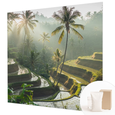 Vliesbehang fotobehang woonkamer Paradijselijke terrassen