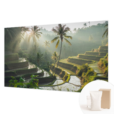 Vliesbehang fotobehang woonkamer Paradijselijke terrassen