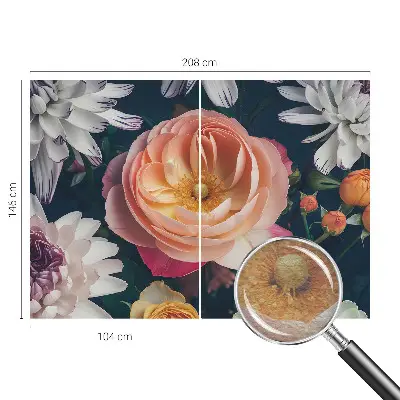 Fotobehang met bloemenmotief 'Bloemenharmonie'