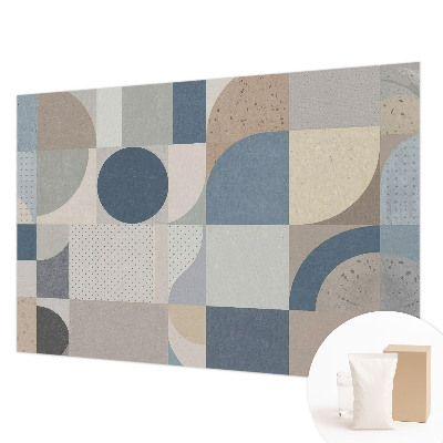 Fotobehang op maat met een geometrisch mozaïekmotief