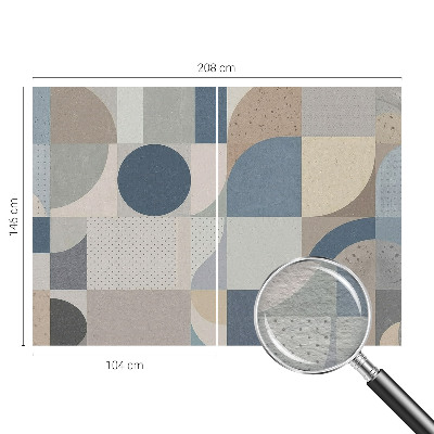 Fotobehang op maat met een geometrisch mozaïekmotief