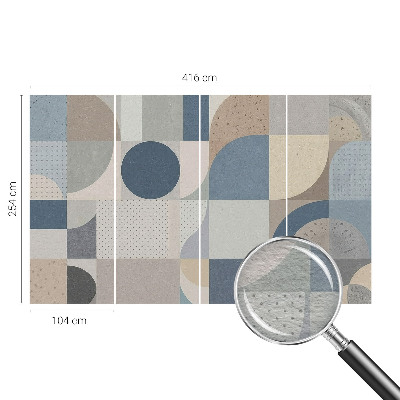 Fotobehang op maat Geometrische mozaïek