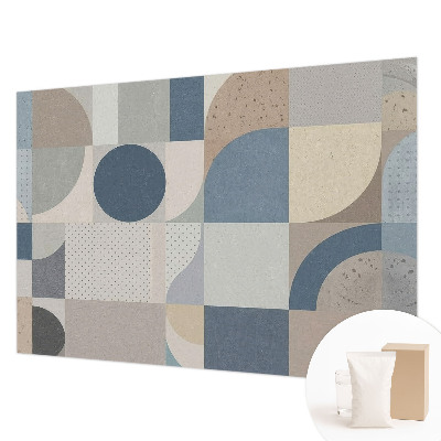 Fotobehang op maat met een geometrisch mozaïekmotief