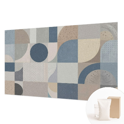 Fotobehang op maat met een geometrisch mozaïekmotief