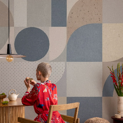 Fotobehang op maat Geometrische mozaïek