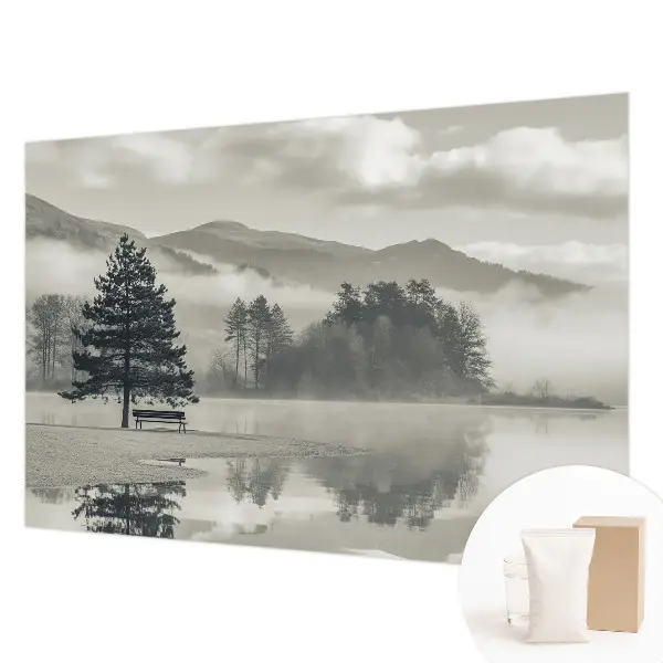 Fotobehang naadloos met een romantisch landschap
