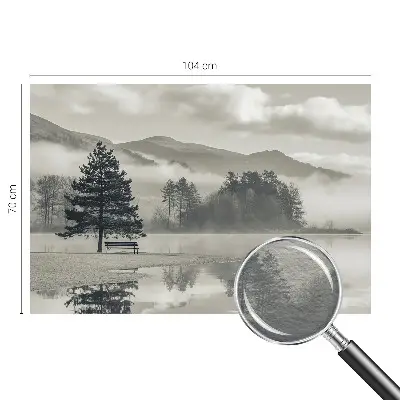 Fotobehang naadloos met een romantisch landschap