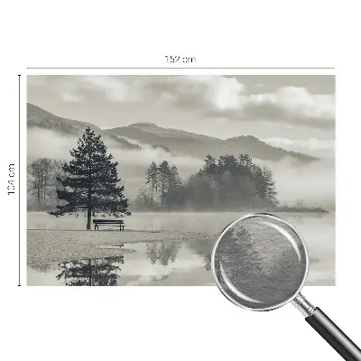 Fotobehang naadloos met een romantisch landschap