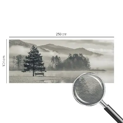Fotobehang naadloos met een romantisch landschap