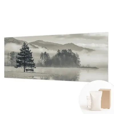 Fotobehang naadloos met een romantisch landschap