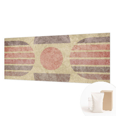Fotobehang voor slaapkamer met een ontwerp van geometrische vormen