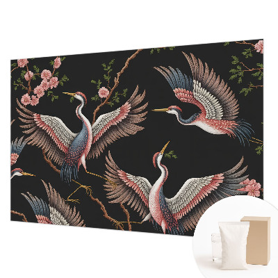 Fotobehang voor de slaapkamer Bloemenpatroon