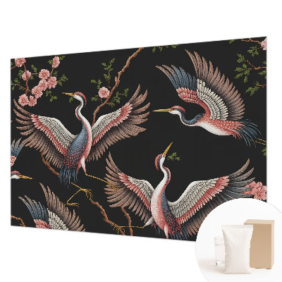 Fotobehang voor de slaapkamer Bloemenpatroon
