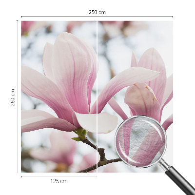 Fotobehang slaapkamer Magnolia bloemen