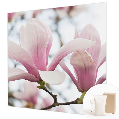 Fotobehang slaapkamer Magnolia bloemen